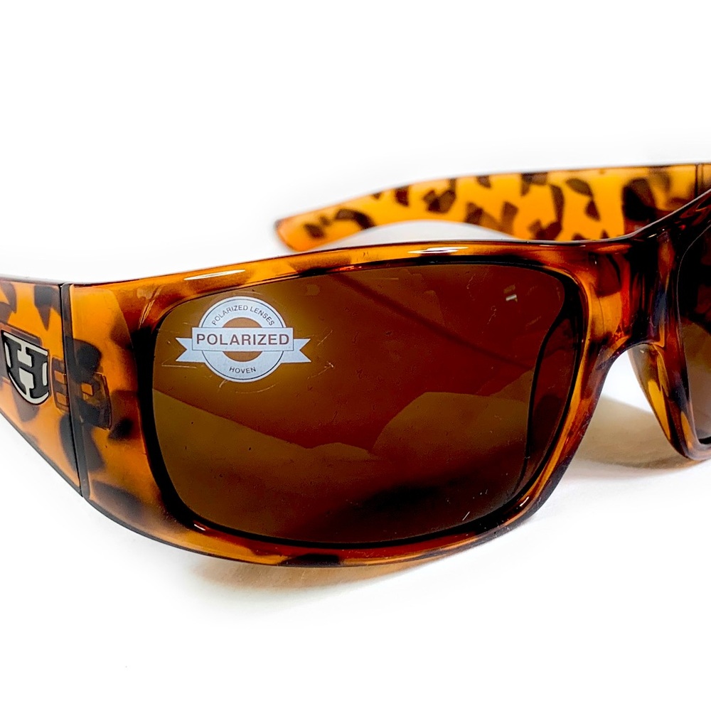 COPY - Hoven Ritz Sunglasses - Animal Tort - Brown Polarized Lenses
